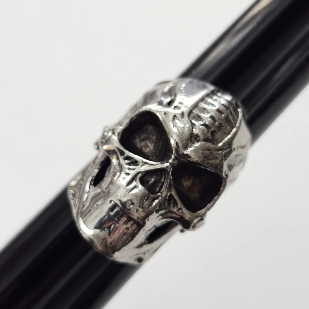 Silver Skull Ring Size 11